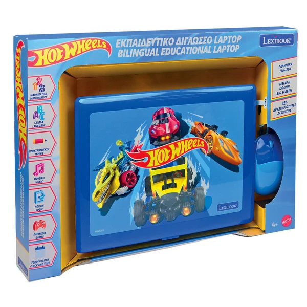 LEXIBOOK EDUCATIONAL LAPTOP HOT WHEELS