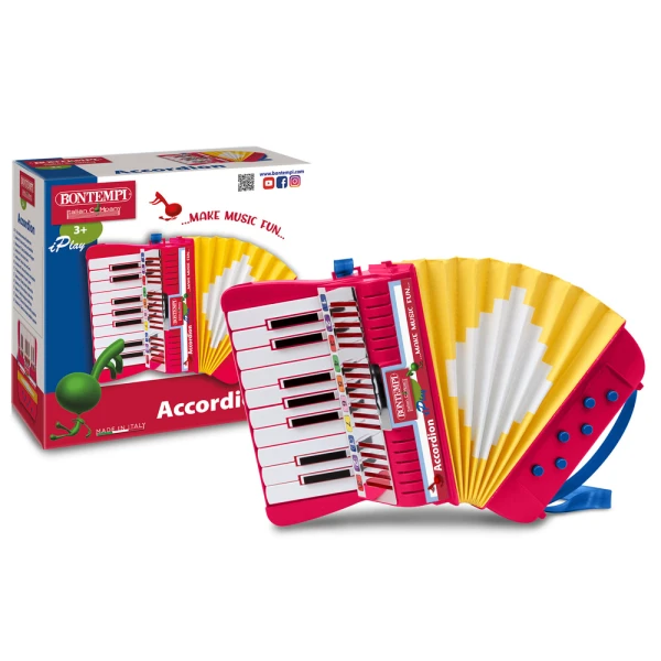 BONTEMPI ACCORDION WITH 17 KEYS AND 6 BASS BUTTONS