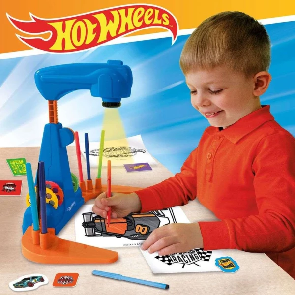 LISCIANI ΣΧΟΛΗ ΖΩΓΡΑΦΙΚΗΣ HOT WHEELS ΜΕ ΠΡΟΤΖΕΚΤΟΡΑ