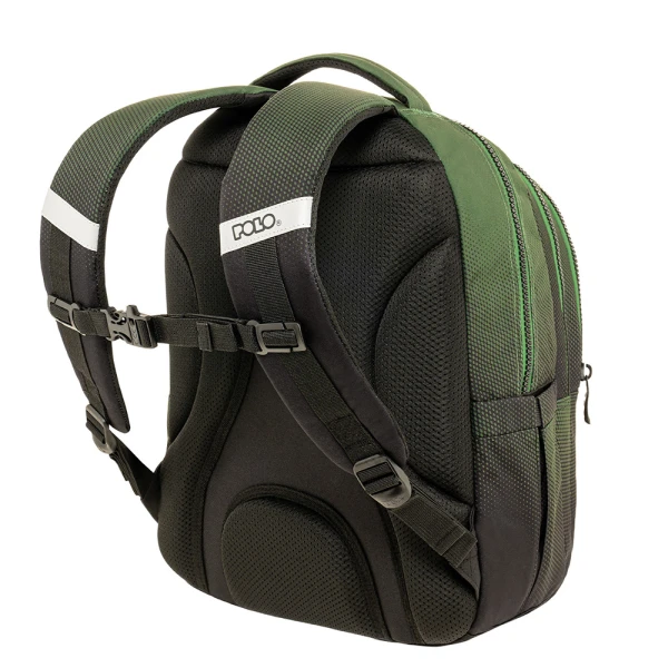 POLO 2026 ΣΑΚΙΔΙΟ FOCUS BLACK/GREEN GRADIENT