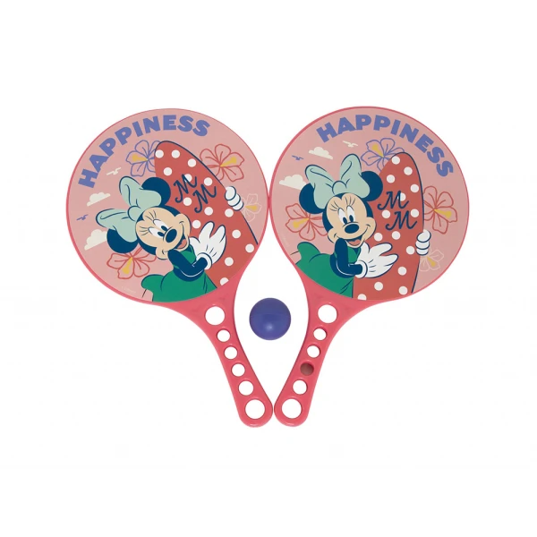 ΣΕΤ 2 ΡΑΚΕΤΕΣ ΠΑΡΑΛΙΑΣ ΜΕ ΜΠΑΛΑ MINNIE