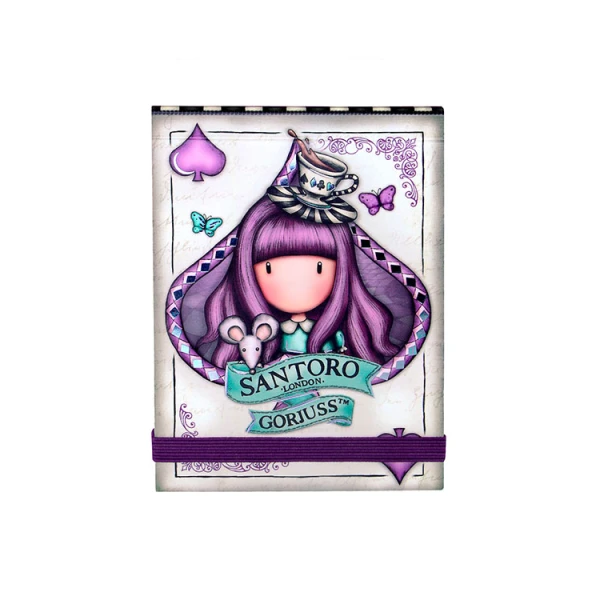 GORJUSS POCKET NOTEBOOK WONDERLAND A LITTLE MORE TEA