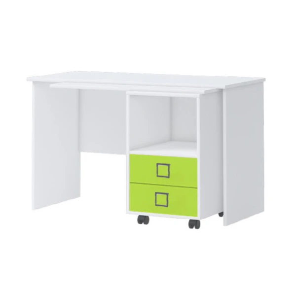 KIKI CORNER OFFICE FURNITURE WHITE-LIME