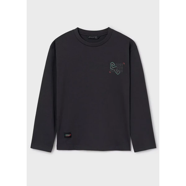 MAYORAL LONG SLEEVES BLOUSE RACERS ANTHRACITE
