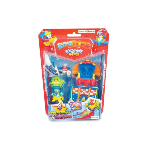 SUPERTHINGS ΜΙΚΡΟΠΛΑΣΜΑΤΑ KAZOOM KIDS BLISTER 4 ΦΙΓΟΥΡΕΣ ΜΕ ΑΞΕΣΟΥΑΡ ΓΙΑ 3+ ΧΡΟΝΩΝ