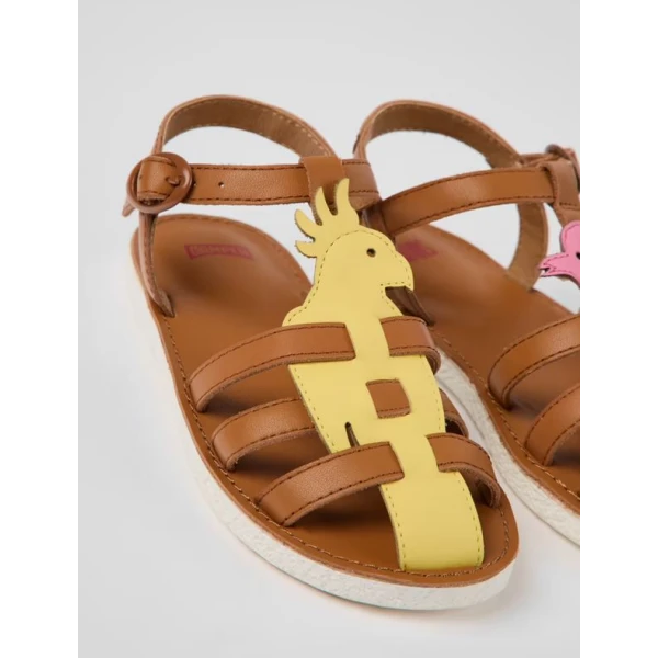 CAMPER ΠΑΙΔΙΚΑ ΠΕΔΙΛΑ ΚΟΡΙΤΣΙ TWINS ΠΟΛΥΧΡΩΜΑ ΚΑΦΕ