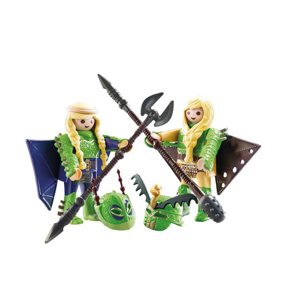 PLAYMOBIL DRAGONS RUFFNUT AND TUFFNUT WITH FLIGHT SUIT