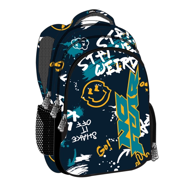 BACK ME UP OVAL BACKPACK NO FEAR WEIRD