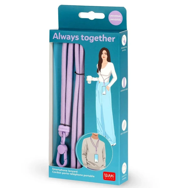 LEGAMI ALWAYS TOGETHER - ΚΟΡΔΟΝΙ ΓΙΑ SMARTPHONE - LILAC