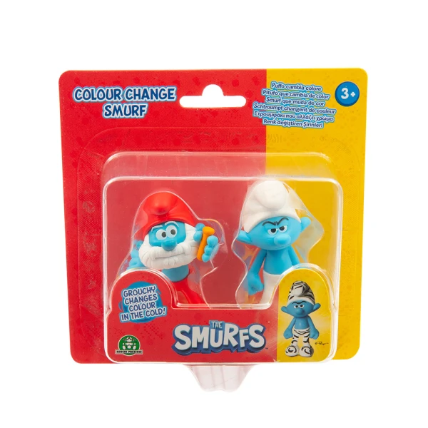 SMURFS 2 FIGURES 5 cm WITH COLOR CHANGE - SEVERAL DESIGNS