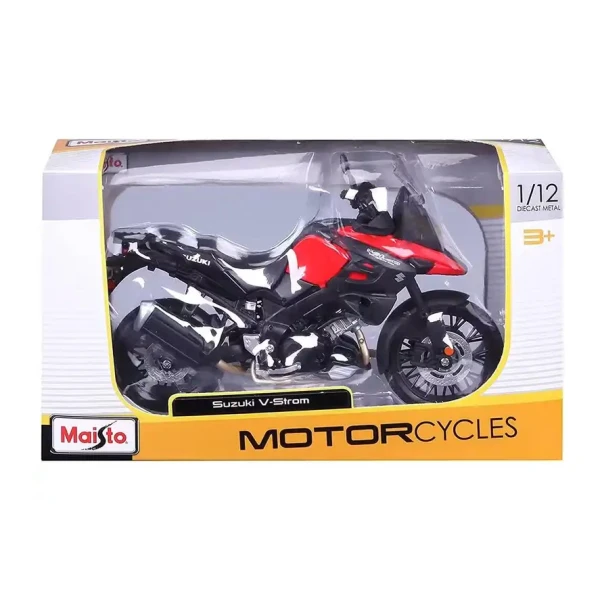 MAISTO 1:12 MOTORCYCLES - SUZUKI V STROM RED