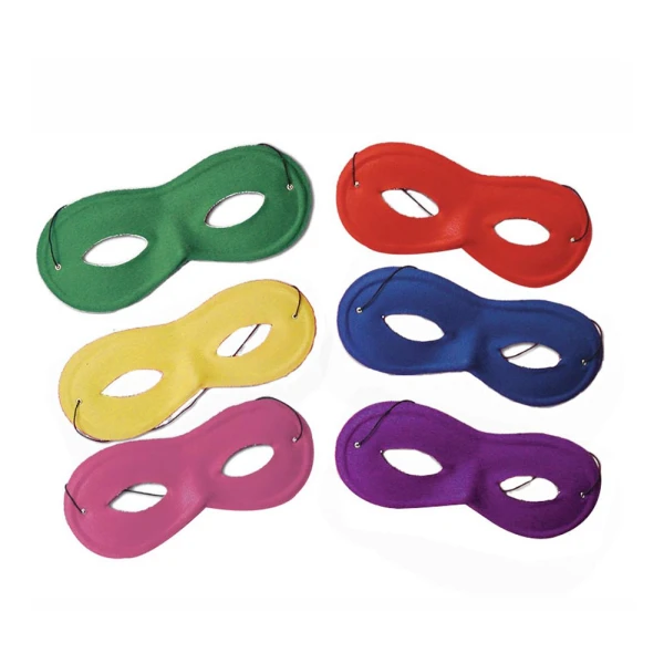 CARNIVAL EYES MASK MULTICOLOUR OVAL - 6 COLOURS