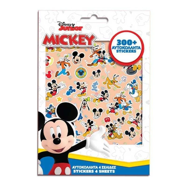 ΑΥΤΟΚΟΛΛΗΤΑ 300 τεμ. ΣΕ ΜΠΛΟΚ 14,5Χ21,5 εκ. - MICKEY