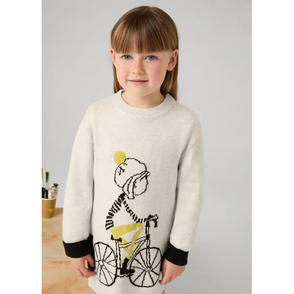 MAYORAL DRESS KNIT BEIGE DARK
