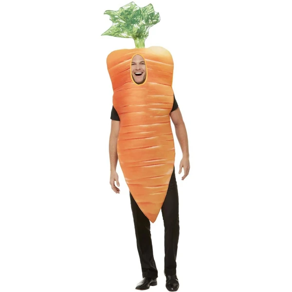 CARNIVAL COSTUME ONE SIZE CARROT ORANGE
