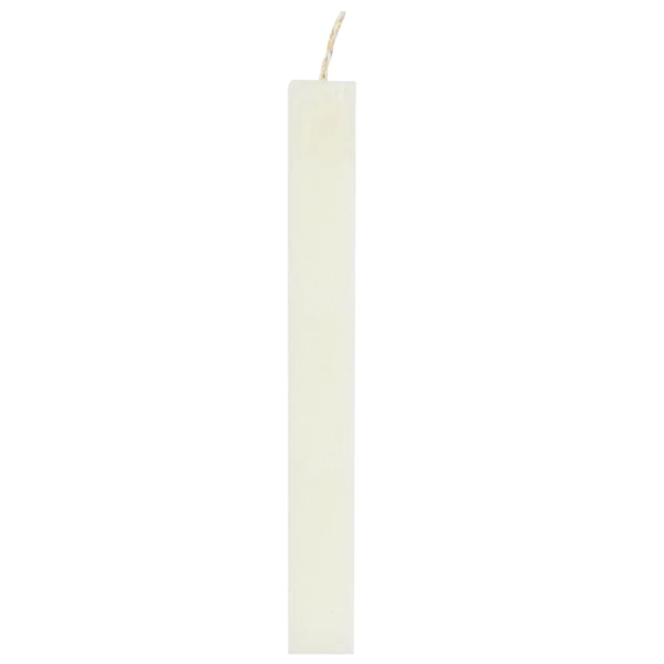 UNIKER AROMATIC SCRAPED FLAT CANDLE 3.5X1.5X29 cm IVORY