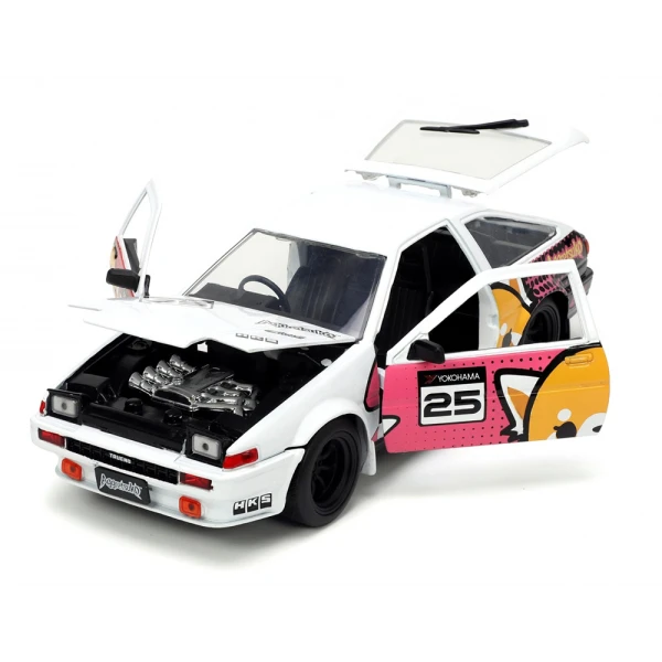 DIE CAST ΑΥΤΟΚΙΝΗΤΟ AGGRETSUKO 1986 TOYOTA TRUENO AE86 1:24