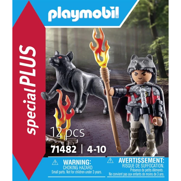 PLAYMOBIL SPECIAL PLUS ΠΟΛΕΜΙΣΤΗΣ ΜΕ ΛΥΚΟ