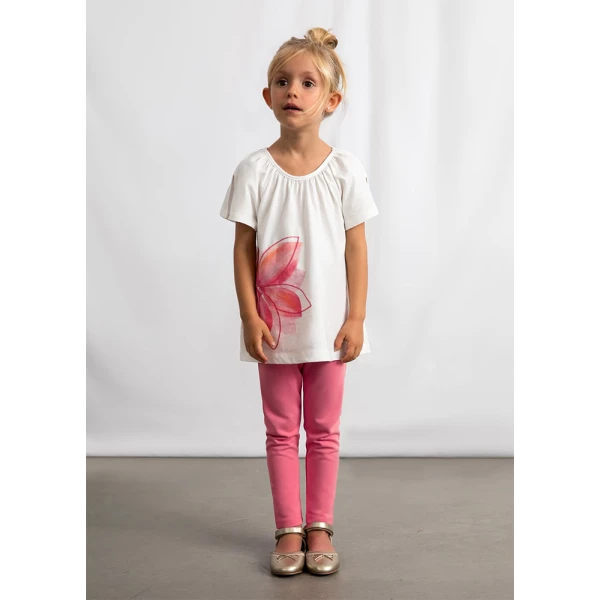 MAYORAL SET LEGGINGS COTTON JERSEY PINK