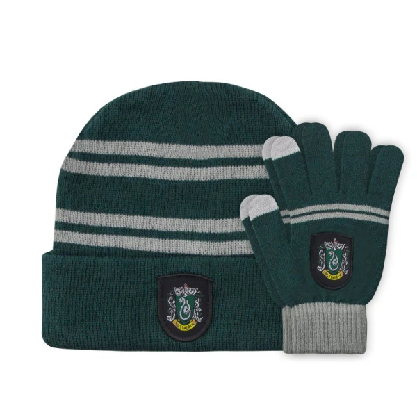 HARRY POTTER KIDS SET HAT AND GLOVES SLYTHERIN