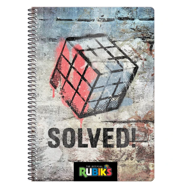 ΤΕΤΡΑΔΙΟ ΣΠΙΡΑΛ 2 ΘΕΜΑΤΑ 17Χ25 εκ. RUBIKS - 3 ΣΧΕΔΙΑ