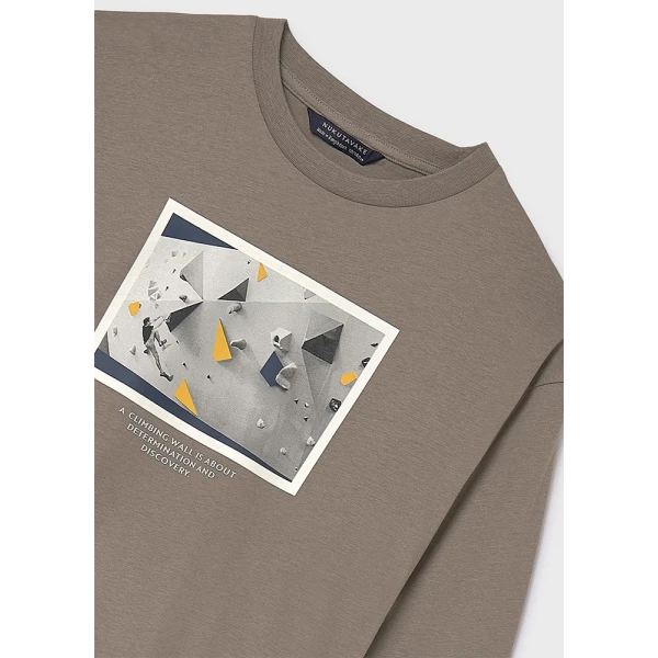 MAYORAL  LONG-SLEEVE T-SHIRT STONE 