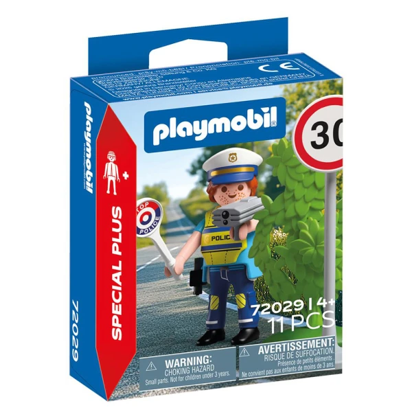PLAYMOBIL SPECIAL PLUS ΑΣΤΥΝΟΜΙΚΟΣ ΜΕ ΡΑΝΤΑΡ ΤΑΧΥΤΗΤΑΣ