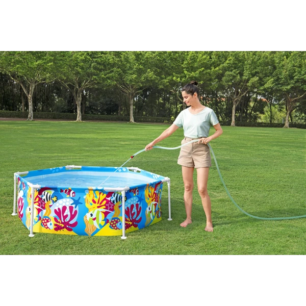 BESTWAY STEEL PRO UV CAREFUL 183X51 cm SPLASH-IN-SHADE PLAY POOL