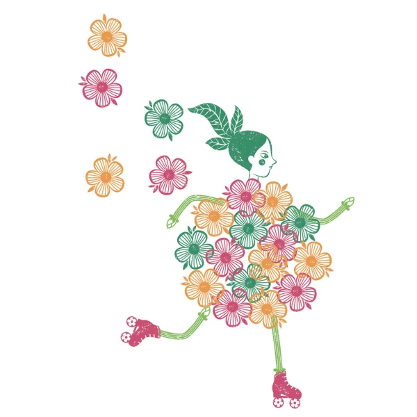 DJECO CREATE WITH STAMPS FLOWERS GIRLS