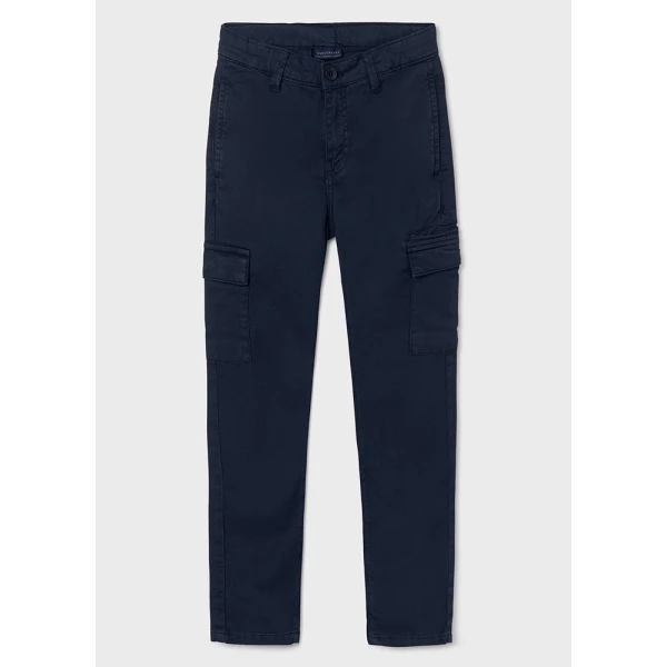 MAYORAL TROUSERS CARGO SLIM FIT NAVY BLUE