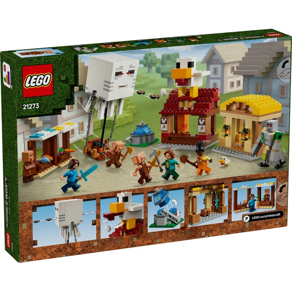 LEGO® MINECRAFT® ΕΠΙΘΕΣΗ ΤΟΥ ΑΕΡΙΚΟΥ-ΑΕΡΟΣΤΑΤΟΥ ΣΤΟ ΧΩΡΙΟ