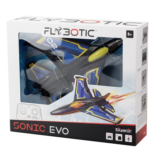 SILVERLIT FLYBOTIC SONIC EVO ΤΗΛΕΚΑΤΕΥΘΥΝΟΜΕΝΟ ΑΕΡΟΠΛΑΝΟ ΜΠΛΕ ΓΙΑ 8+ ΧΡΟΝΩΝ