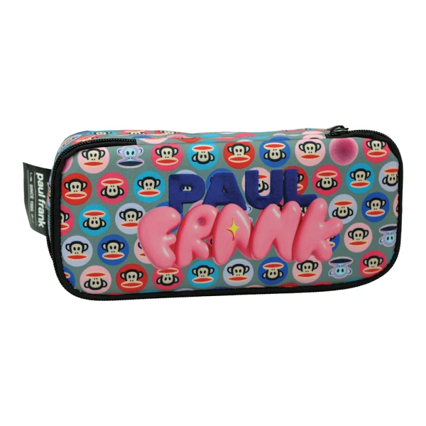 BACK ME UP BARREL OVAL PENCIL CASE PAUL FRANK FANTASIA