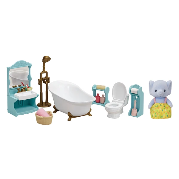 THE SYLVANIAN FAMILIES BATHROOM SET