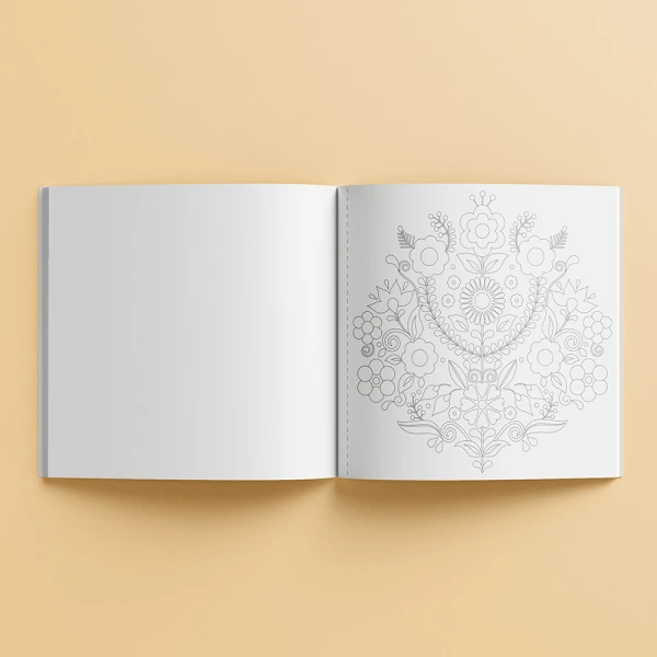 COLOURING BOOK ART MAKER SQUARE - NORDIC