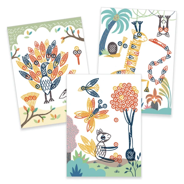 DJECO CREATE WITH STAMPS ANIMALS