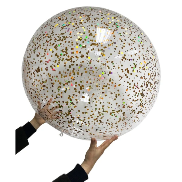 ΜΠΑΛΟΝΙ JUMBO 85 εκ. ΜΕ GLITTER - 4 ΧΡΩΜΑΤΑ