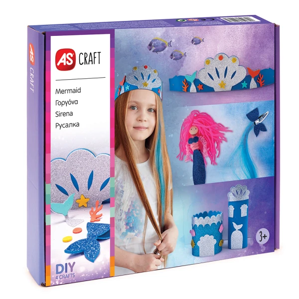 AS CRAFT ΓΟΡΓΟΝΑ ΠΑΙΧΝΙΔΙ ΜΕ 4 ΧΕΙΡΟΤΕΧΝΙΕΣ DIY ΓΙΑ 3+ ΧΡΟΝΩΝ