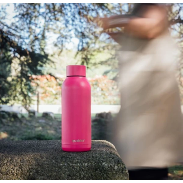 QUOKKA THERMAL STAINLESS STEEL BOTTLE SOLID 510ml RASPBERRY PINK