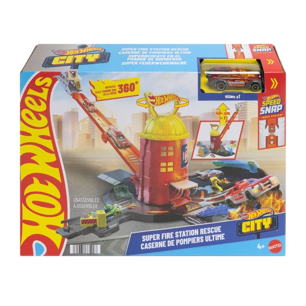 HOT WHEELS CITY SUPER FIRE STATION RESCUE
