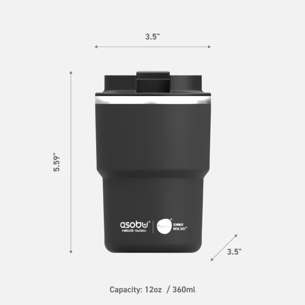ASOBU ΠΟΤΗΡΙ ΘΕΡΜΟΣ COFFEE 354ml BLACK