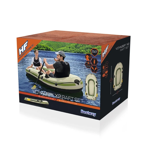 BESTWAY HYDRO-FORCE VOYAGER X3 ΣΕΤ ΒΑΡΚΑ RAFT 232X118 cm