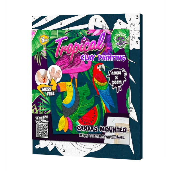 SPLAT PLANET MESS-FREE ΣΕΤ ΖΩΓΡΑΦΙΚΗΣ ΜΕ ΠΗΛΟ TROPICAL