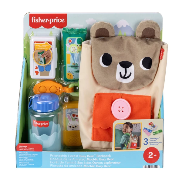 FISHER PRICE FRIENDSHIP FOREST BUSY BEAR ΣΑΚΙΔΙΟ ΠΛΑΤΗΣ