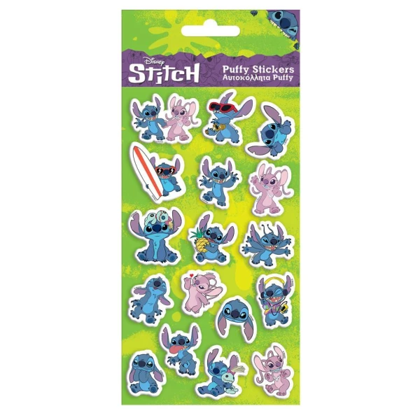PUFFY STICKERS 10X22 cm - LILO & STITCH