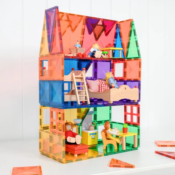 CONNETIX MAGNETIC TILES RAINBOW STARTER PACK 60 pcs