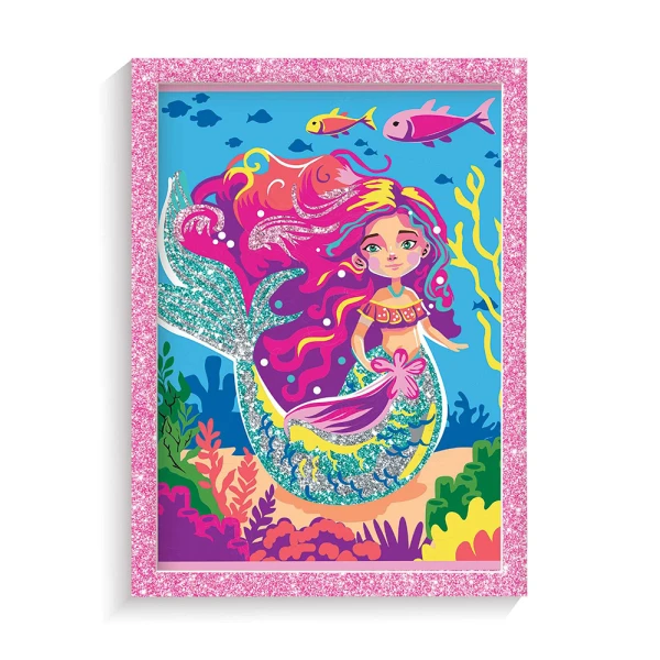 HAPPIHOBBI PAINT & FRAME PAINT BY NUMBERS MYTHICAL MERMAID