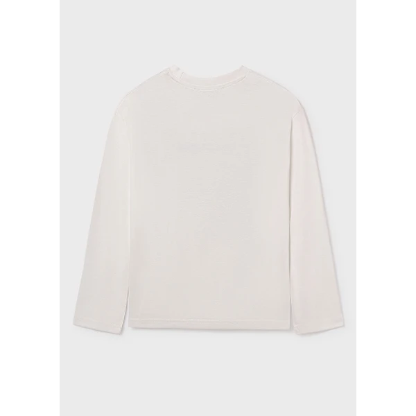 MAYORAL LONG-SLEEVE T-SHIRT CREAM 