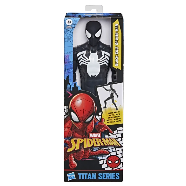 MARVEL SPIDERMAN TITAN HERO SERIES SYMBIOTE FIGURE - BLACK SUIT SPIDERMAN