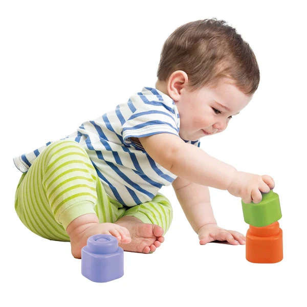 SOFT CLEMMY TOUCH & PLAY SOFT PREMIUM BLOCKS 10 pcs FOR 6-36 MONTHS